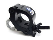 Global Truss Eye Clamp BLK Heavy Duty Clamp with Welded Eyebolt for 2" Pipe, Max Load 440 lbs, Black