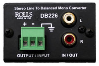 Rolls DB226  Stereo Line to Balanced Mono Converter