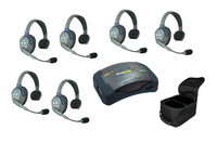 Eartec Co HUB6S Eartec UltraLITE/HUB Full Duplex Wireless Intercom System w/ 6 Headsets