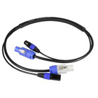 Blizzard DMX5PC 10 Powercon to Powercon w/ 5-pin DMX Combo Cable, 10'