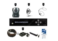 Williams AV FM 558 PRO FM+ Assistive Listening with 4 Receivers + Rack Kit