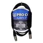 Pro Co EXMN-25 25' Excellines XLRF to XLRM Microphone Cable