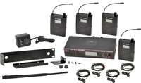 Galaxy Audio AS-1200-4  Wireless In-Ear Monitor System, 4 AS-1200R, 4 EB4 ear buds 
