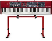 Nord Stage 4 88 Red Stand Bundle 88-Key Digital Stage Piano with Red Profile Stand