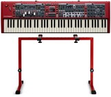 Nord Stage 4 Compact 73 Red Stand Bundle 73-Key Digital Stage Piano with Red Profile Stand