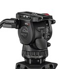 Sachtler aktiv6 flowtech75 MS Tripod System Head Sideload Fluid Head with SpeedLevel and 3-Step Drag for Sachtler Tripods, 75mm