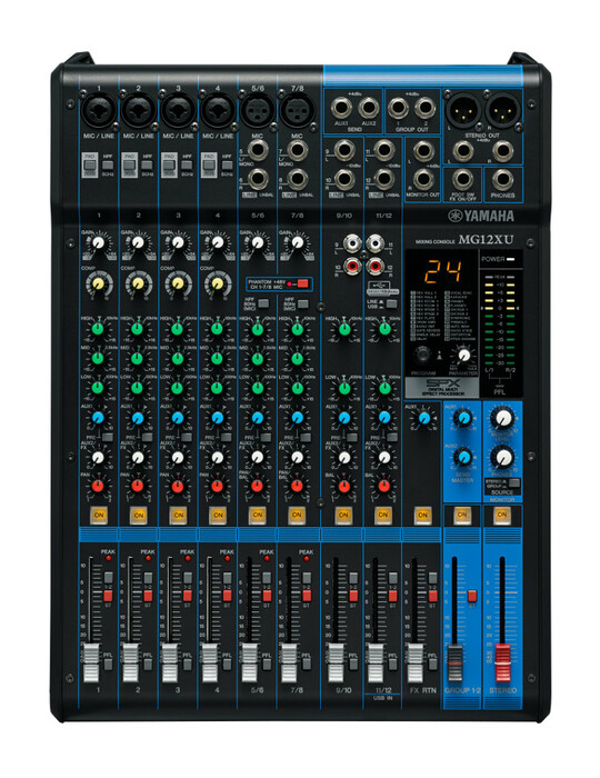 Yamaha MG12XU 12-Channel Mixer With Effects And USB