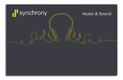 Synchrony Music & Sound Card, 0% Financing Available - Full Compass Systems